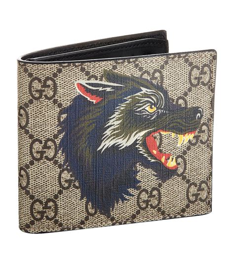 gucci wolf wallet mens|gucci zippy wallet.